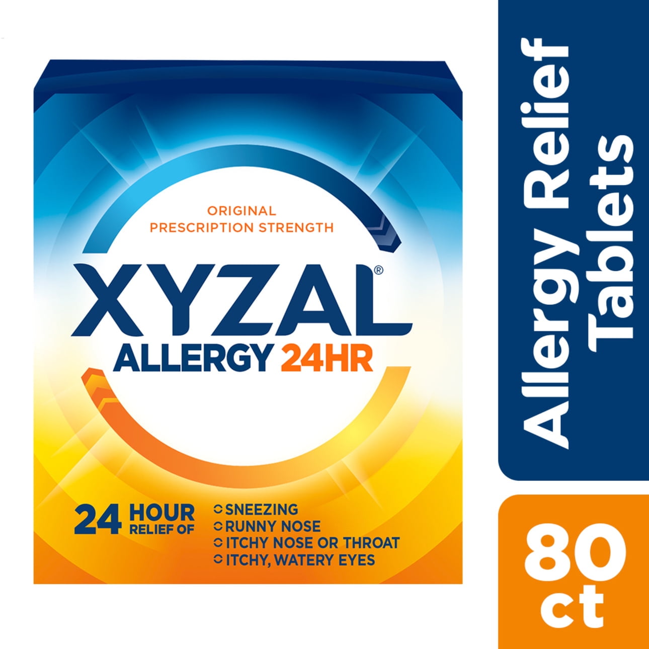 Xyzal Adult Allergy 24HR (80 Ct), Allergy Relief Tablets