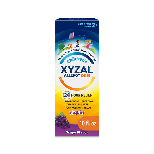 Xyzal Allergy Relief Children's Oral Solution Grape 10 Fluid Ounce Bottle