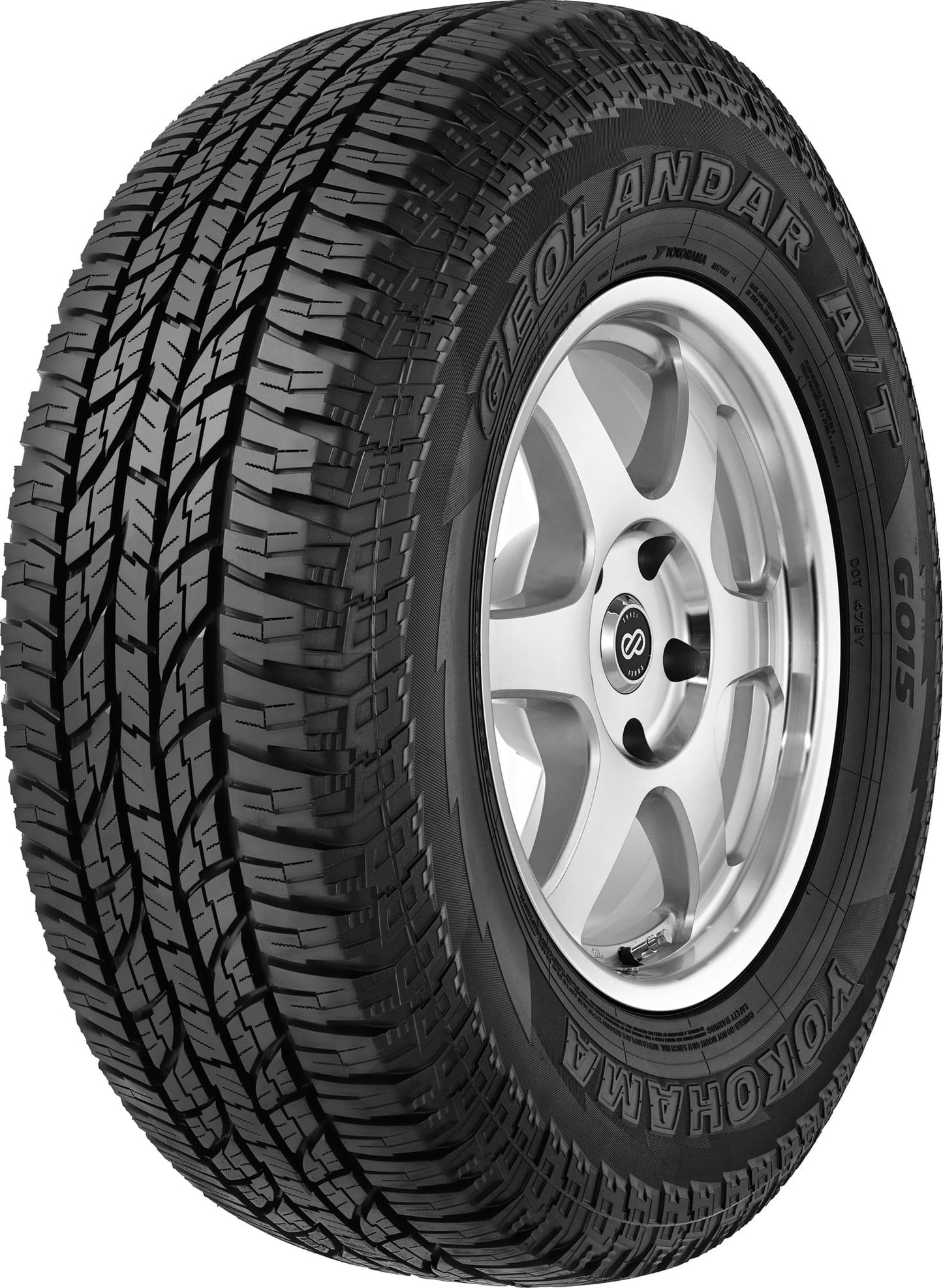 YOKOHAMA GEOLANDAR AT G015 LT275/70R18 125/122S OWL ALL SEASON TIRE Fits: 2019-23 Ram 1500 Rebel, 2020-23 GMC Sierra 2500 HD AT4