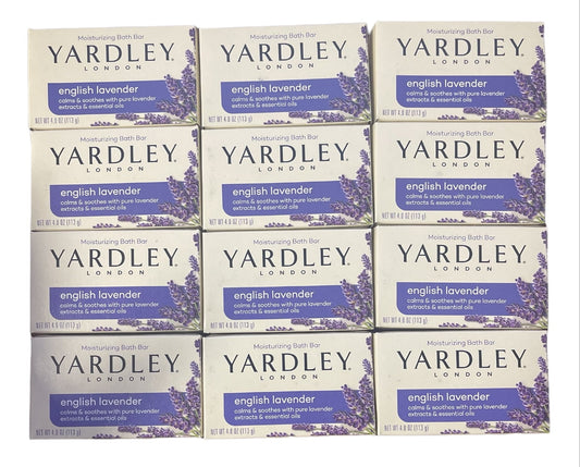 Yardley English Lavender Bar Soap 4Oz (12Pack)