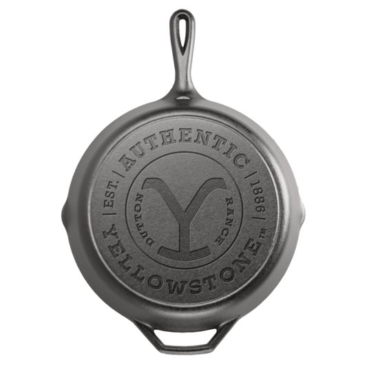 Yellowstone x Lodge Cast Iron Skillet, 10.25", Authentic Y