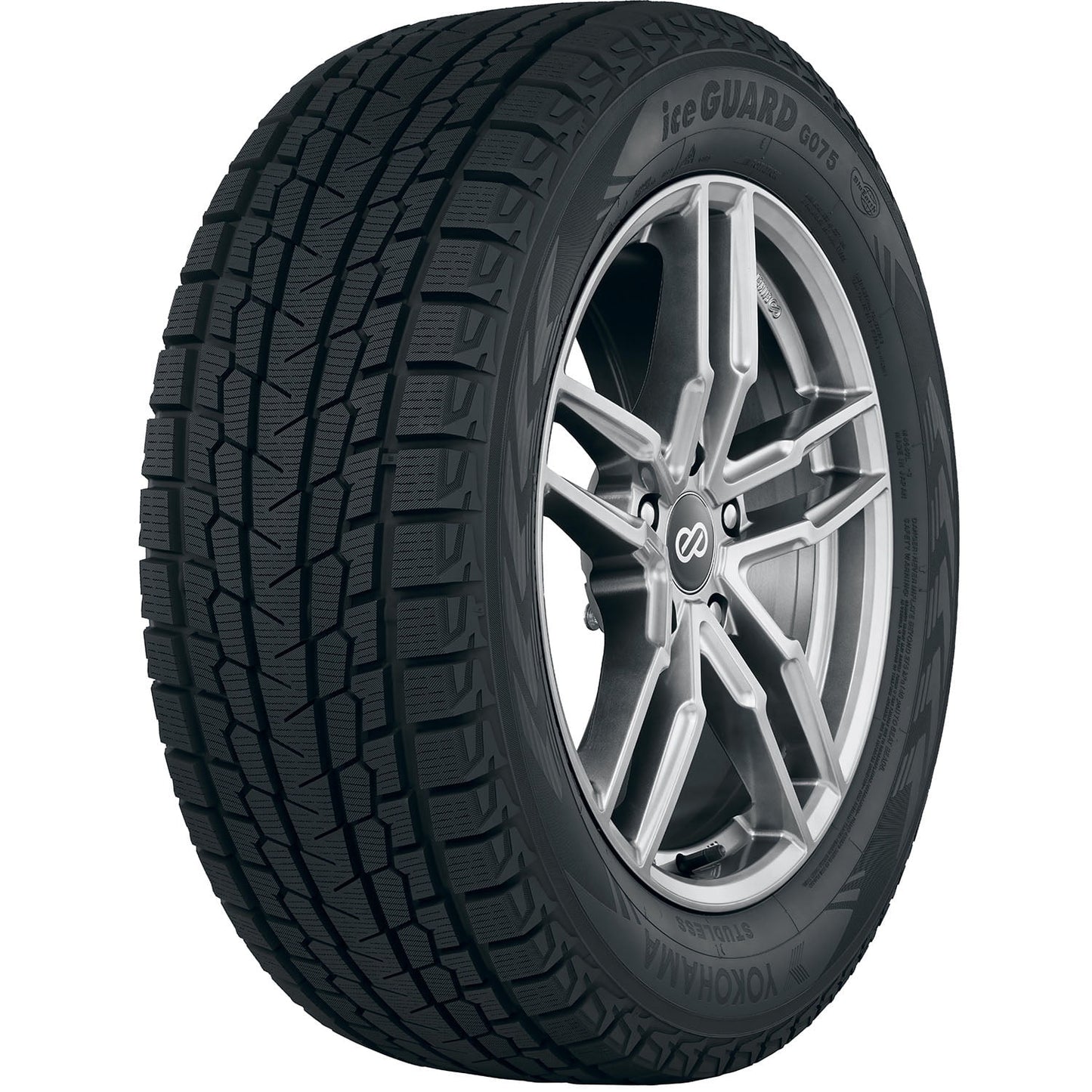 Yokohama iceGUARD G075 Winter 235/55R19 101T Passenger Tire Fits: 2010-16 Chevrolet Equinox LTZ, 2017 Chevrolet Equinox Premier