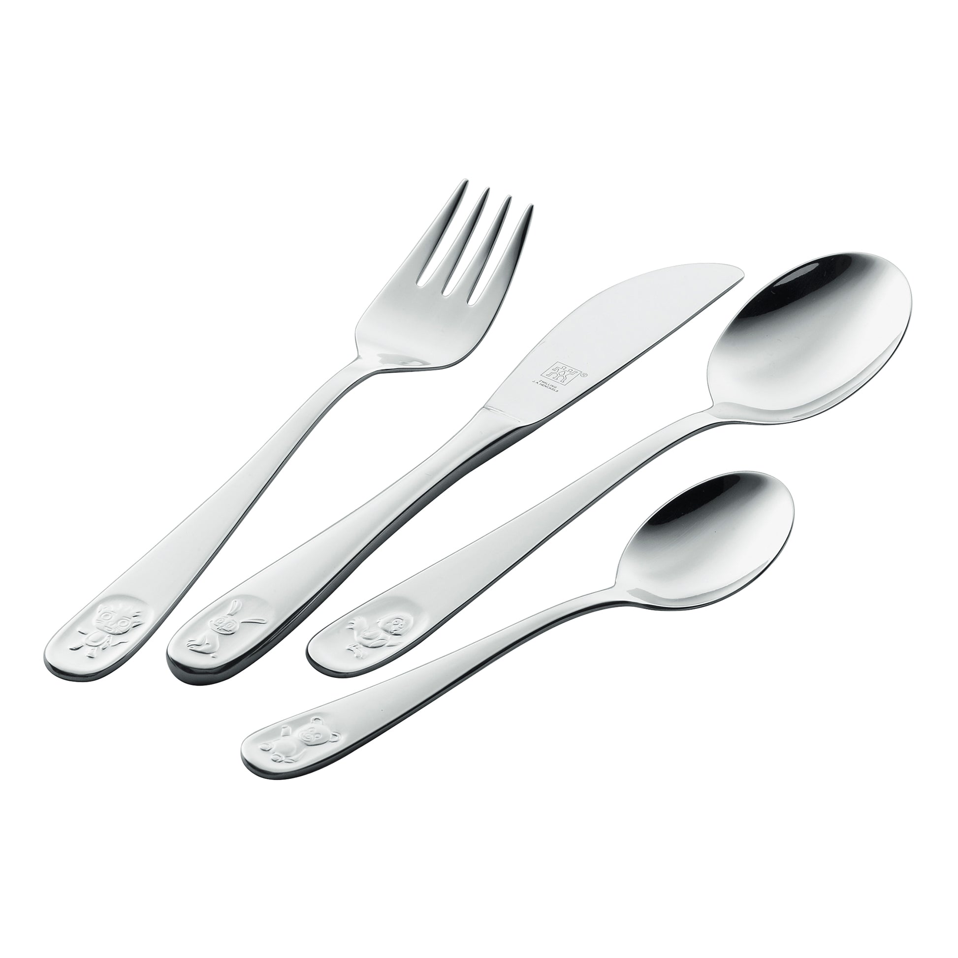 ZWILLING TWIN Kids Bino 4-pc 18/10 Stainless Steel Flatware Set