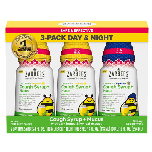 Zarbee's Children's Cough and Mucus Syrup (3 Pack)