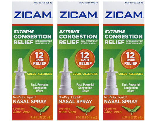 Zicam Extreme Congestion Relief Liquid Nasal Gel - 0.5 oz, 3 Pack