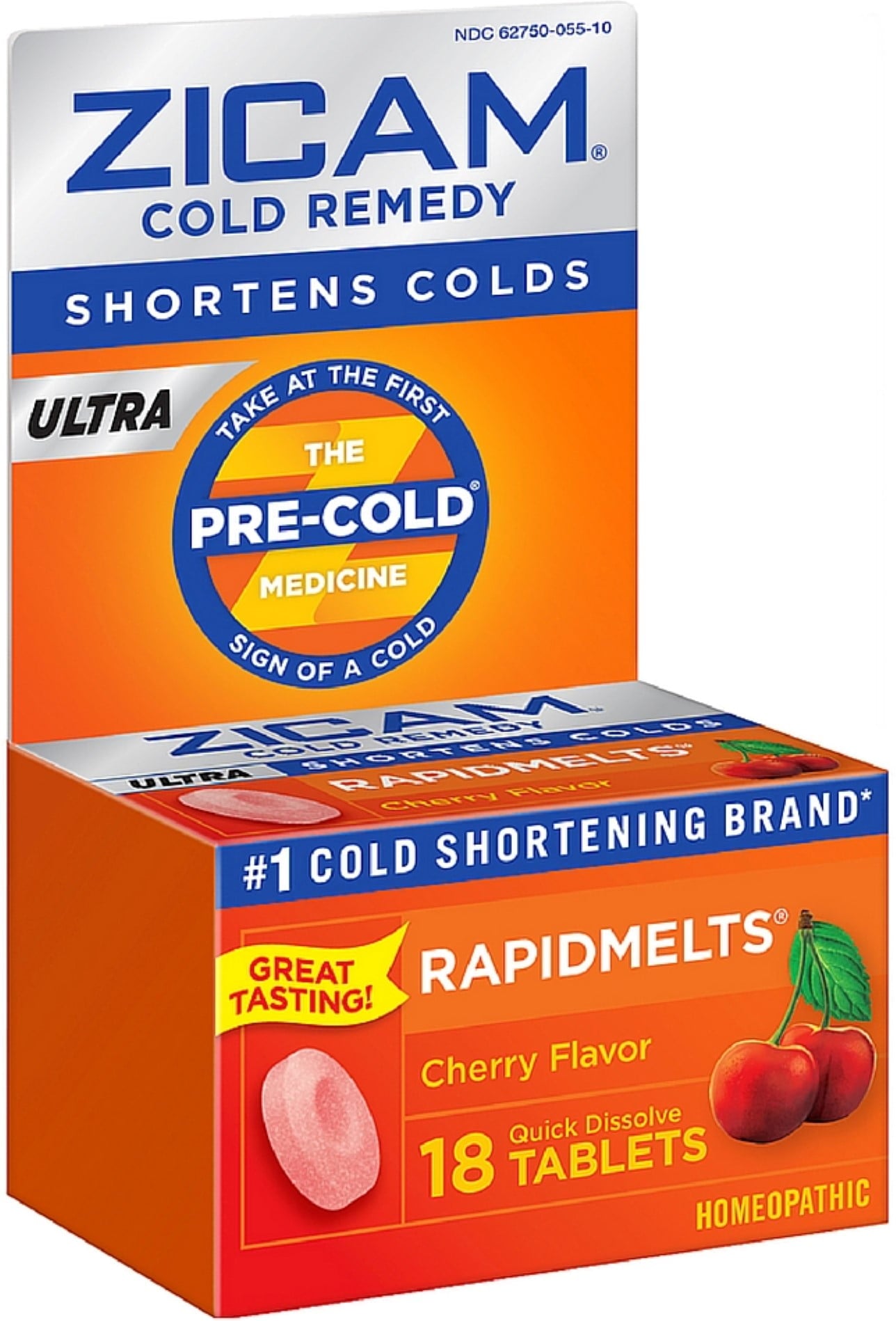 Zicam Ultra Cold Remedy RapidMelts, Cherry 18 ea (Pack of 2)