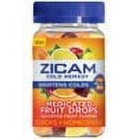 Zicam Zinc Cold Remedy Medicated Fruit Drops Assorted Flavor 25ct, 2-Pack