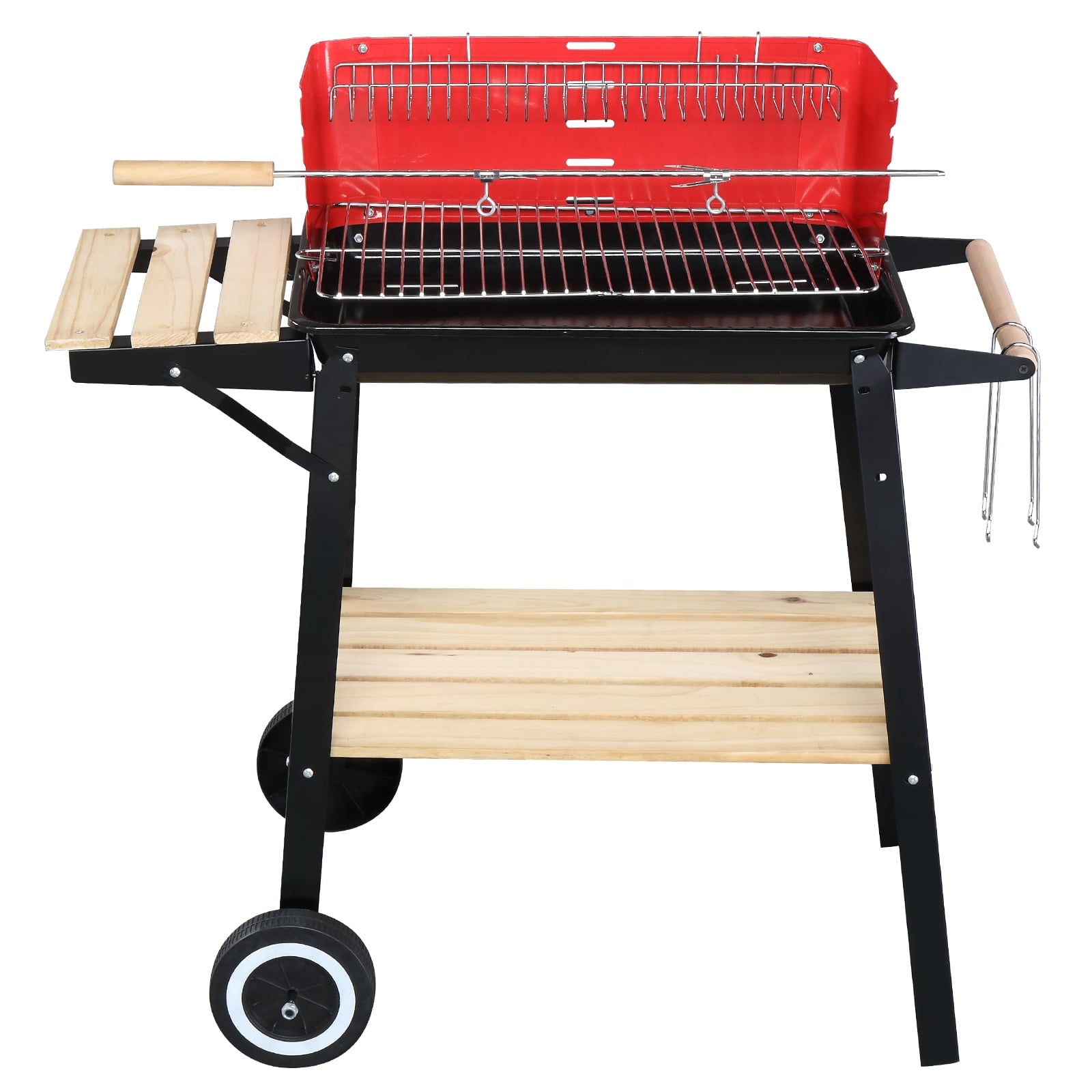 Zimtown BBQ Charcoal Grill Outdoor Barbecue With Wheels Patio Backyard