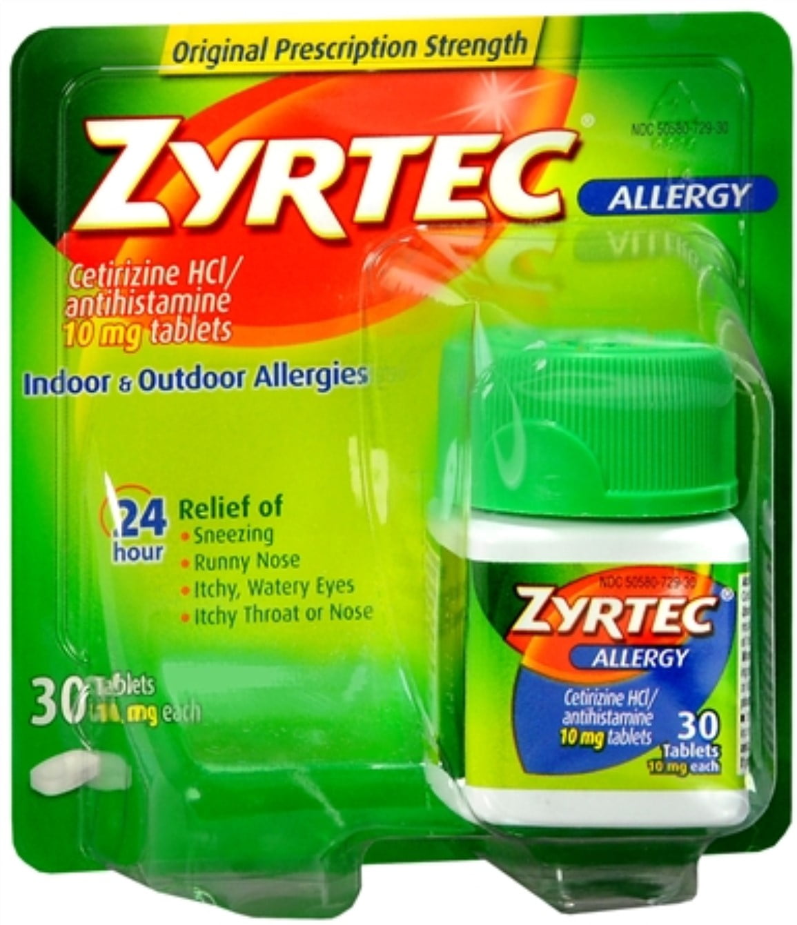 Zyrtec Allergy 10 mg Tablets 30 ea