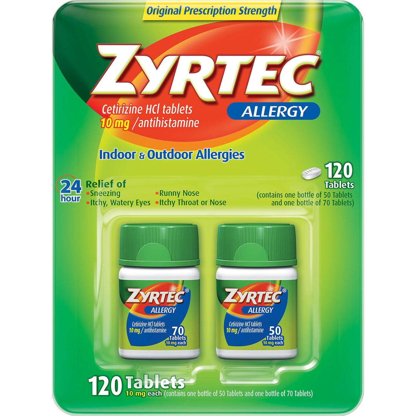 Zyrtec Tablets, 10 Mg (120 ct., ), as pictured