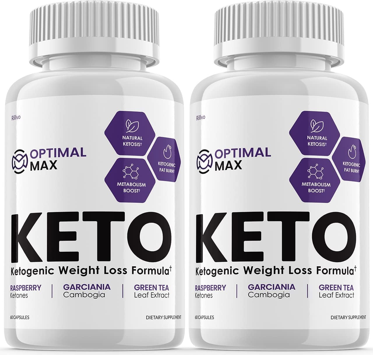 2 Pack Optimal Max Keto Pills Advanced Ketogenic Support 120 Capsules