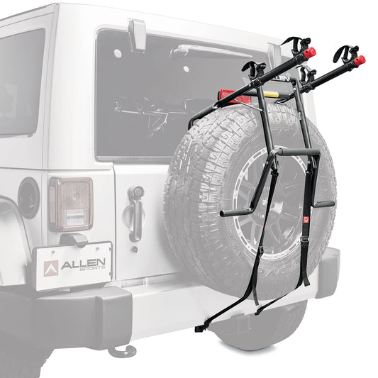 Allen Sports Deluxe 2-Bicycle Spare Tire Mounted Bike Rack Carrier, 322DN