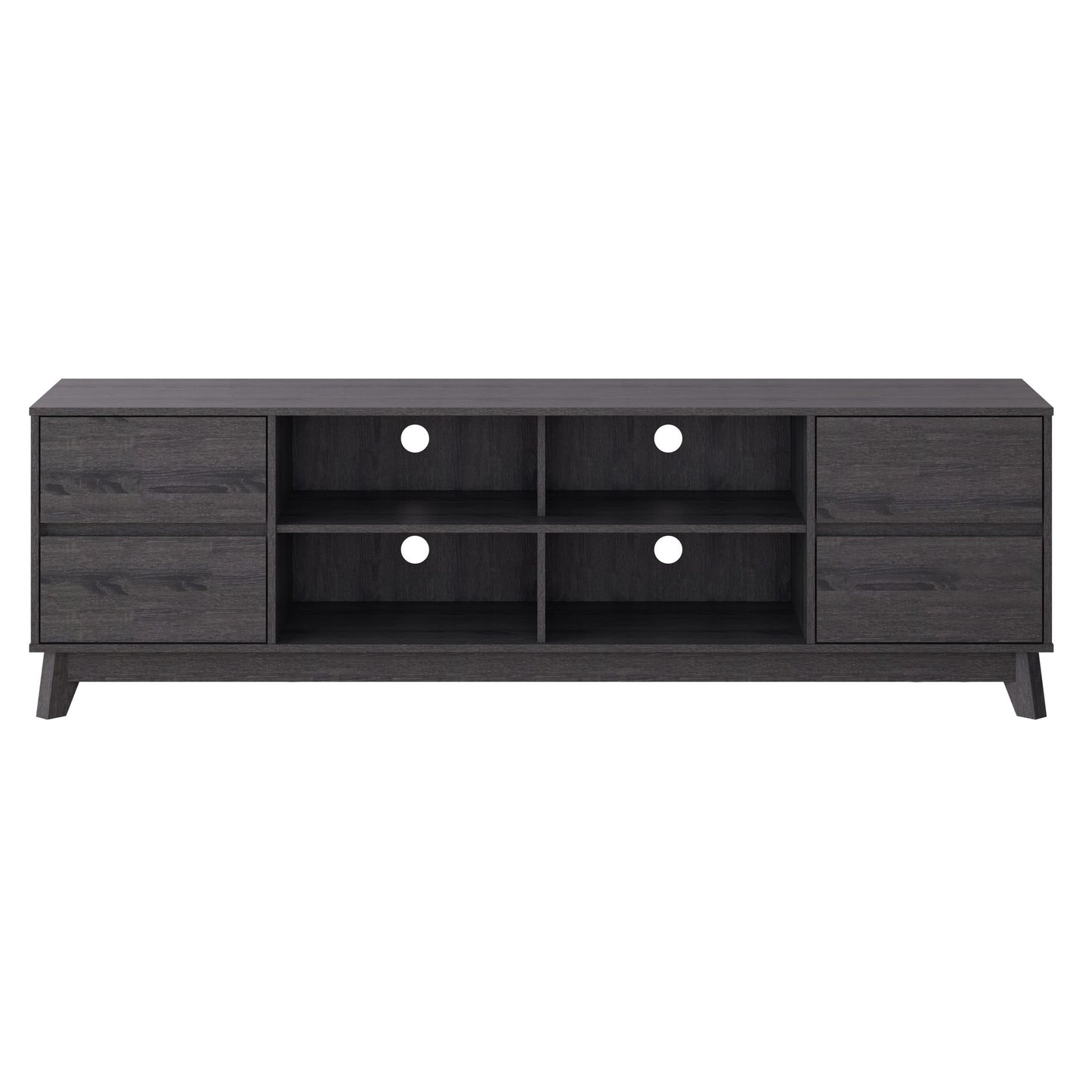 CorLiving - Hollywood Collection TV Stand with Open and Closed Shelves for Most TVs up to 85"