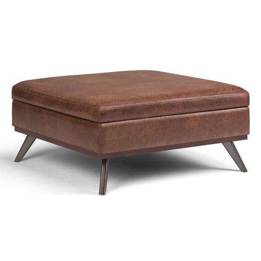 Owen XL Square Coffee Table Storage Ottoman