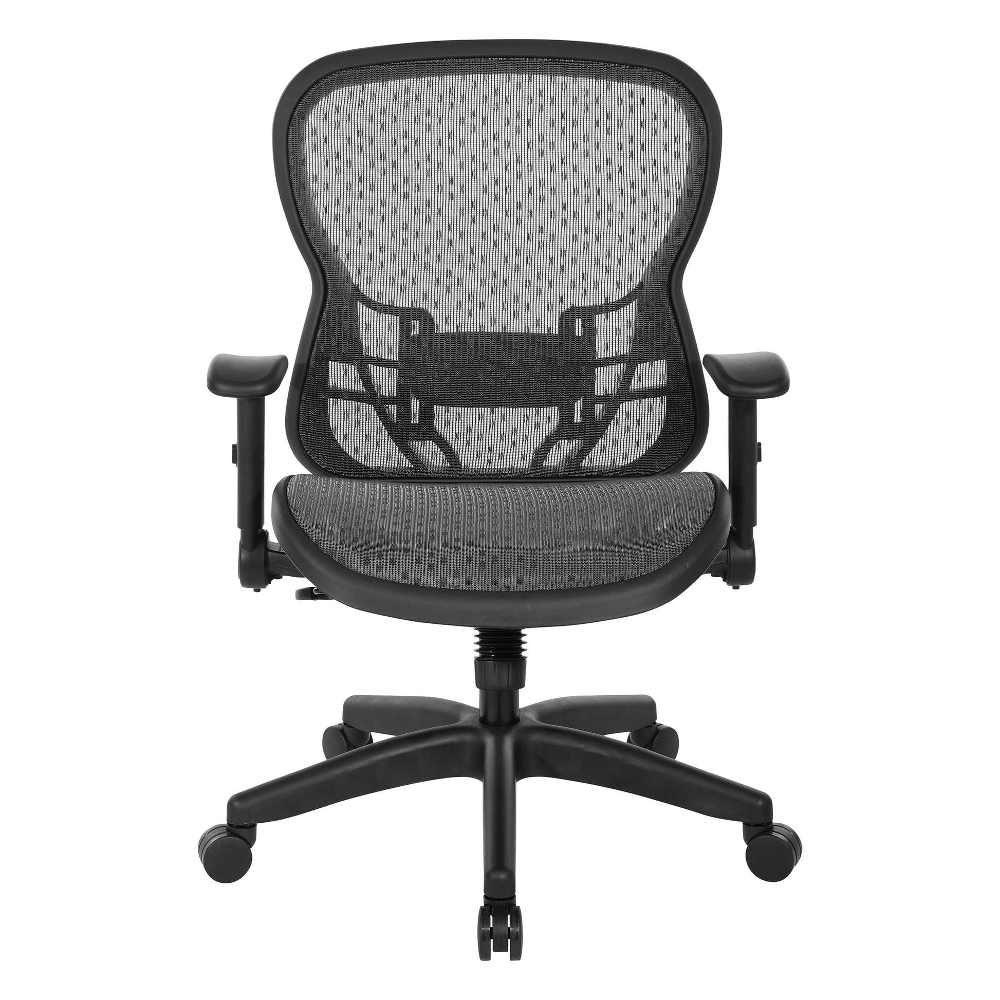 Professional R2 SpaceGrid Back Manager’s Chair with Adjustable Lumbar Support and Adjustable Flip Arms