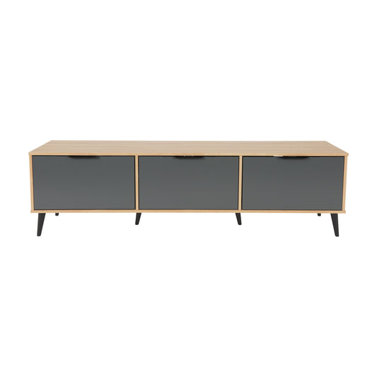 CorLiving - Cole Collection TV Stand with Enclosed Cabinets for Most TVs up to 85"