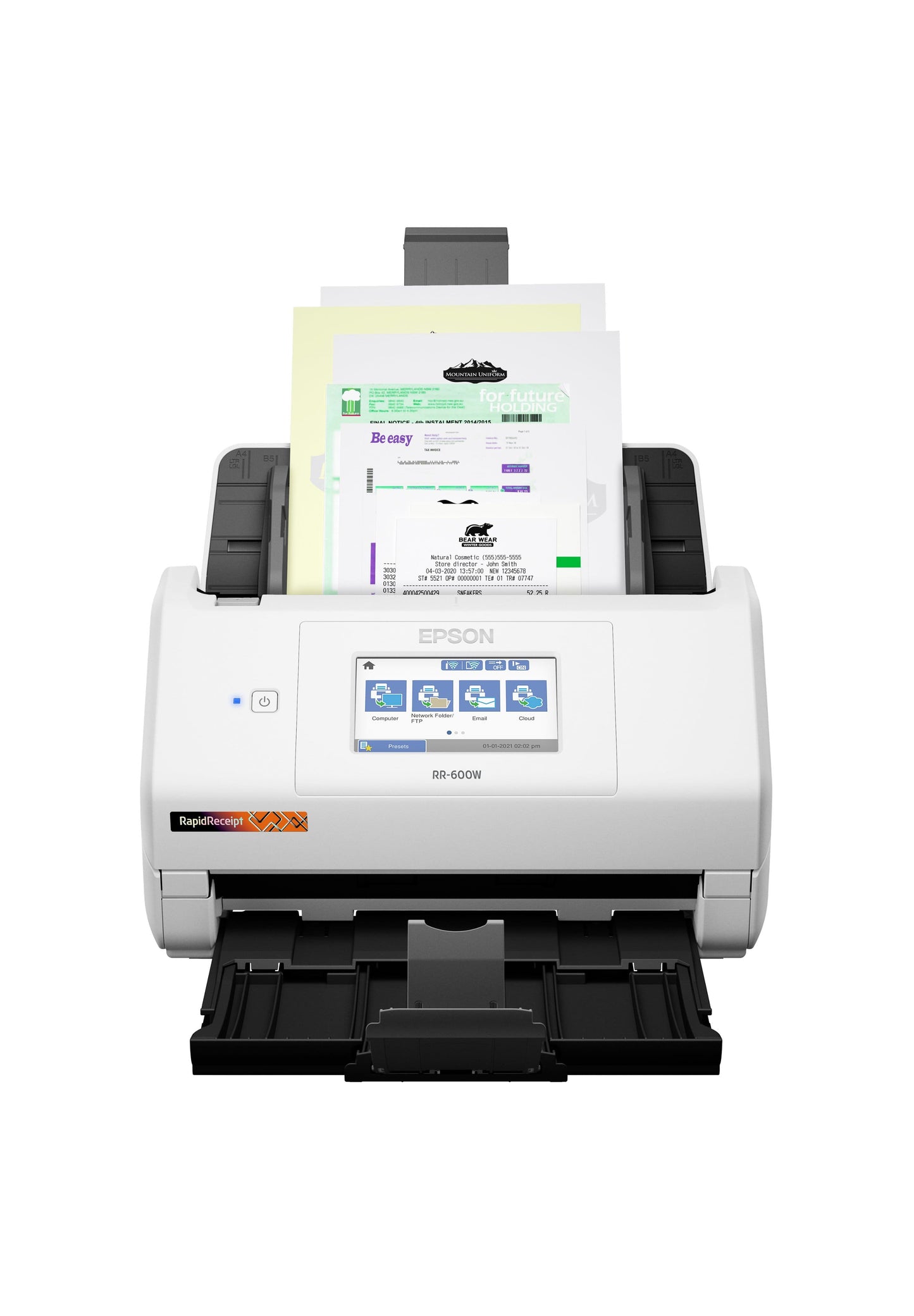 RapidReceipt RR-600W Wireless Receipt and Desktop Document Scanner