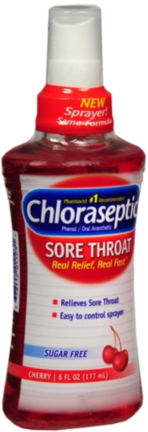 Chloraseptic Sore Throat Spray Cherry 6 oz (Pack of 4)