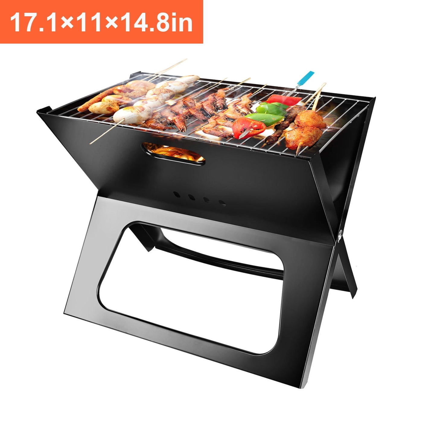 iMounTEK Notebook Charcoal Grill, Outdoor Portable Barbecue Grill Charcoal BBQ Grill Tool