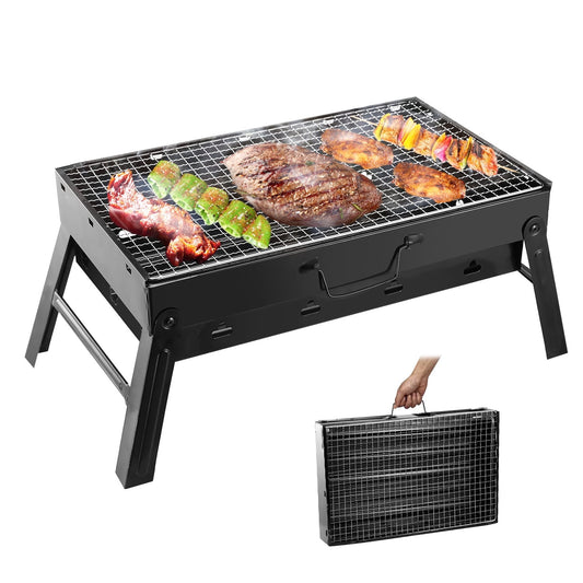 iMounTEK Portable BBQ Charcoal Grill Foldable Barbeque Grill for Backyard Patio Picnic Beach Camping Picnic