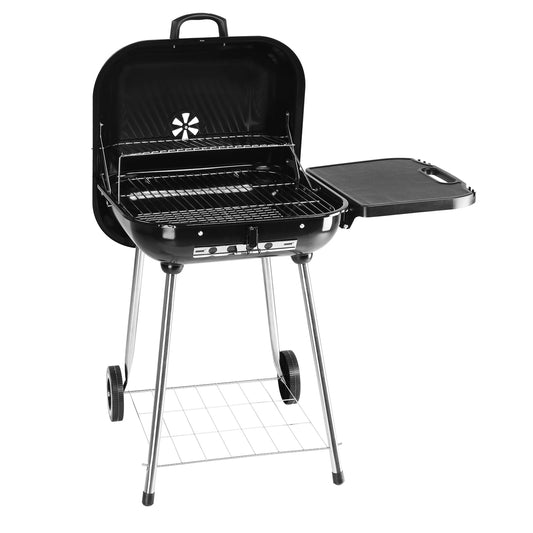 iTopRoad BBQ Charcoal Grill Outdoor Barbecue Pit with Side Shelf