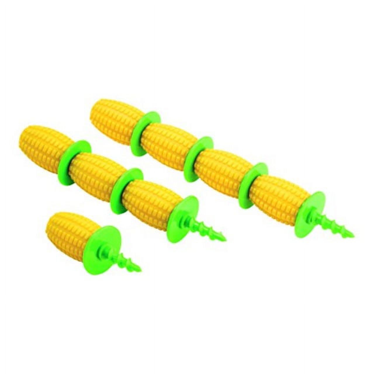 kuhn rikon corn holders set of 8, green/yellow