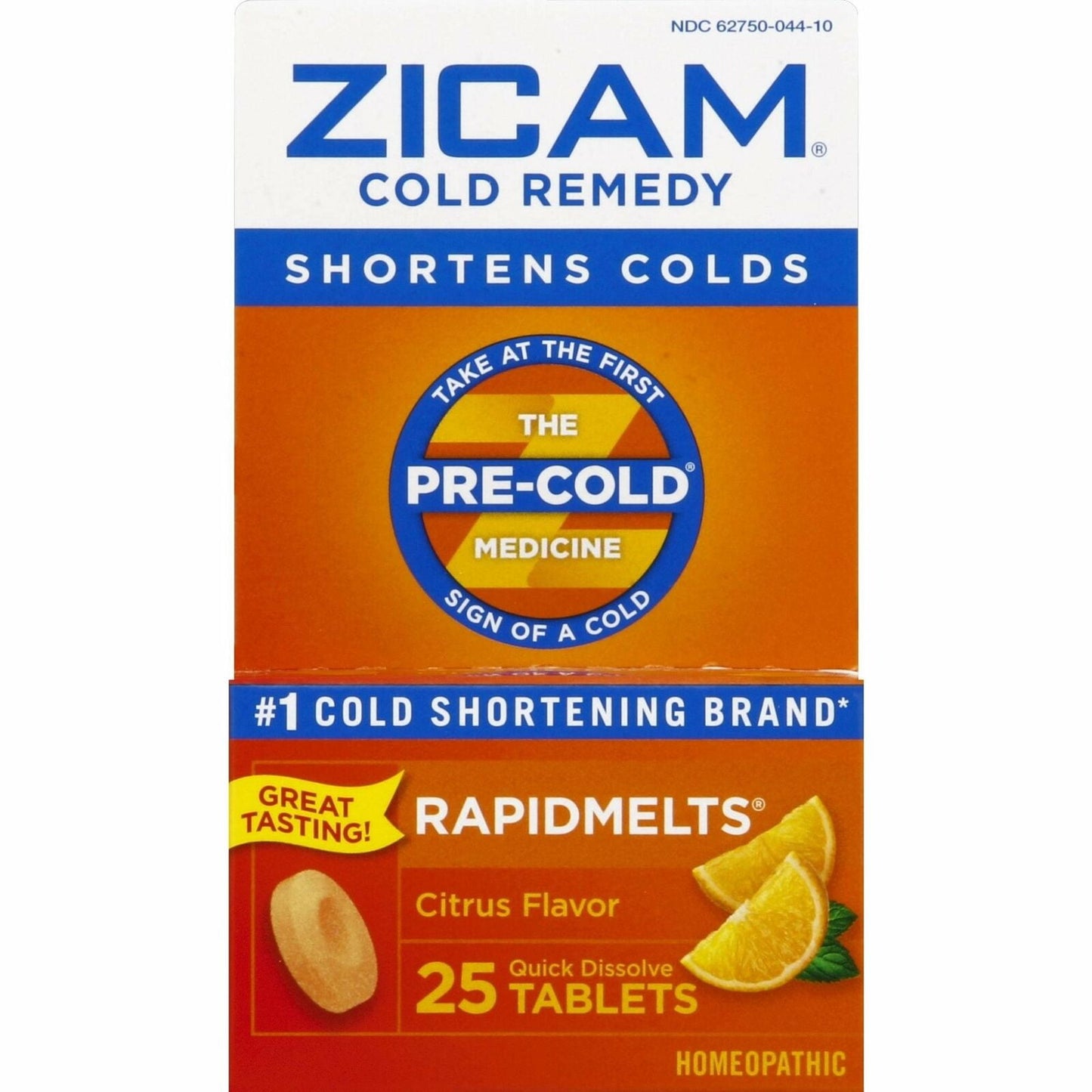 zicam cold remedy rapidmelts, citrus flavor, 25 quick-dissolve tablets (pack of 2)